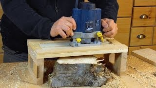 simple Router Planer Jig  Woodworking  how to [upl. by Ateiram]