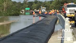 Cofferdam Aqua dam GulfCoast Demonstration [upl. by Holmann]