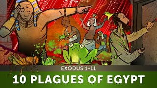 The 10 Plagues of Egypt  Exodus 111  Sunday School Lesson and Bible Teaching Story for Kids [upl. by Analem]