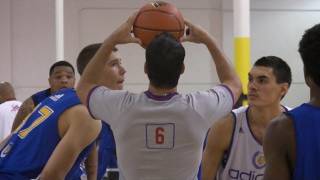 Steven Adams vs Kaleb Tarczewski Adidas Nations 2011  Two 7 Footers Go At It [upl. by Severson]