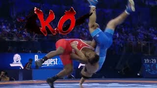 DERRIBOS ESPECTACULARES en WRESTLING Olimpico 🔥🔥🔥 Miralo ya [upl. by Odette]