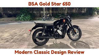 BSA Gold Star 650  Modern Classic Design Review [upl. by Arabele]