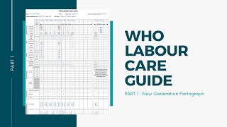 How to fill WHO Labour Care Guide  Part 1 [upl. by Ferro]