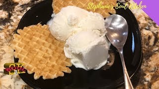 Easy Homemade Vanilla Ice Cream  CookS Essential Ice Cream Maker [upl. by Clary]