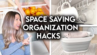 SMALL SPACE ORGANIZATION  STORAGE IDEAS  SPACE SAVING HACKS [upl. by Kepner98]