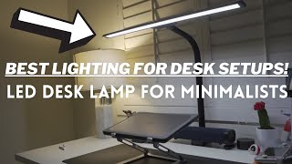 THE BEST LED DESK LAMP FOR MINIMAL DESK SETUPS Kary LED Desk Lamp Unboxing and Test [upl. by Adamo]