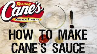 HOW TO MAKE RAISING CANES SAUCE Homemade Style Recipe SUPER EASY and DELICIOUS [upl. by Rachaba599]