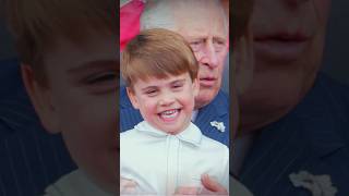 Prince Louis climbs onto grandpa King Charles lap in the sweetest video Close relationship 🫶🏻 [upl. by Mundy]