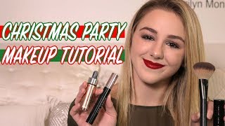 GRWM Christmas Party Makeup Tutorial  Chloe Lukasiak [upl. by Heater]