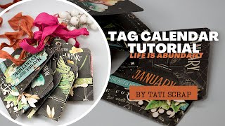 Tag Calendar Created with a Metal Die [upl. by Erimahs]