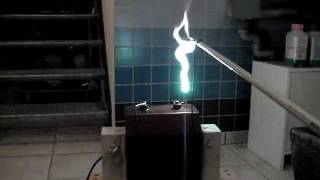 kilovolt high voltage transformer arc discharge [upl. by Naerb]