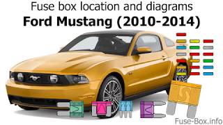 Fuse box location and diagrams Ford Mustang 20102014 [upl. by Marisa]