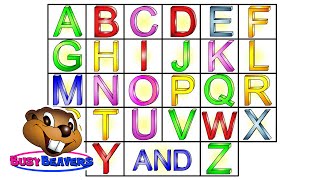 “The Alphabet Song” Level 1 English Lesson 04 CLIP – Sing Busy Beavers ABC Song Baby Learning [upl. by Kirstyn586]