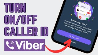 How to Turn ONOFF Viber Caller ID  New Viber Feature 2023 [upl. by Ssej]