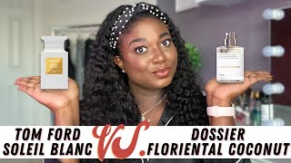 Dossier Perfume Review  Tom Ford Soleil Blanc Dupe  Floriental Coconut  Perfume Collection 2021 [upl. by Acemaj]