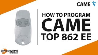 How to program the CAME TOP 862 EE gate remote control [upl. by Epoillac]