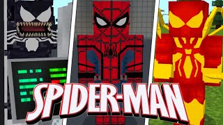 New SPIDERMAN mod for Minecraft Bedrock [upl. by Sparhawk407]