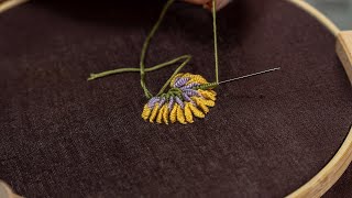 Elegant Embroidered Flowers Simple Ways to Create Beautiful Designs [upl. by Annocahs]