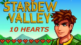 Stardew Valley  Alex Ten Hearts Event [upl. by Leoj]