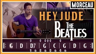 Cours de Guitare  Apprendre Hey Jude des Beatles [upl. by Enoitna]