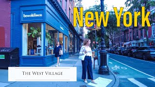 4K Walking Tour Evening Walk in West Village New Yorks Most Happening Area [upl. by Comstock962]