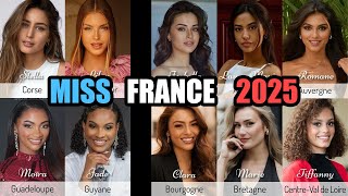 MISS FRANCE 2025 👑 LES PLUS BELLES CANDIDATES selon les internautes 🌍 election beauté makeup [upl. by Ronna]