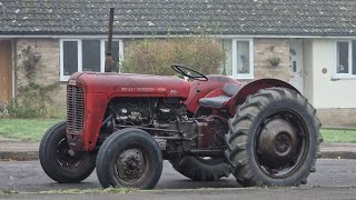 Massey ferguson FE35 23C Cold start [upl. by Eener]