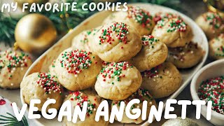 12 DAYS OF HOLIDAY RECIPES DAY 10 VEGAN ANGINETTI THE BEST COOKIE [upl. by Thebazile]