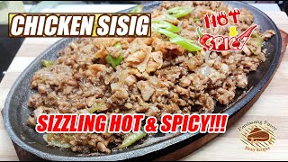 SIZZLING CHICKEN SISIG RECIPE WITH MAYONNAISE 🔥 TASTY AND EASY TO MAKE [upl. by Trovillion]