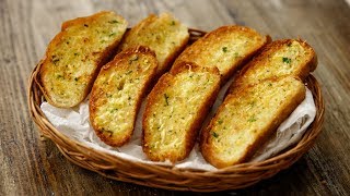 Garlic Bread Recipe  TWO WAYS Tawa amp Oven in Cafe Style  CookingShooking [upl. by Labana]