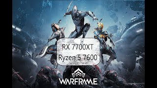 Warframe Rx 7700XT Ryzen 5 7600 1080p Only Max Settings Directx 11 [upl. by Lemhar561]