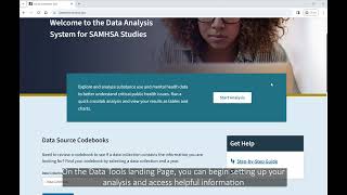 SAMHSA’s Data Analysis System Walkthrough [upl. by Nylirrej]