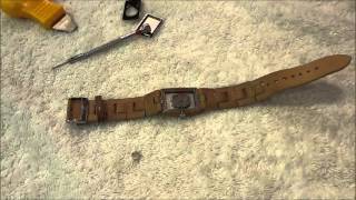 Changing The Battery In An Emporio Armani Womens Watch DIY [upl. by Aizti]