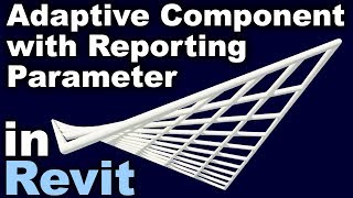 Adaptive Component and Reporting Parameter in Revit tutorial [upl. by Schober]