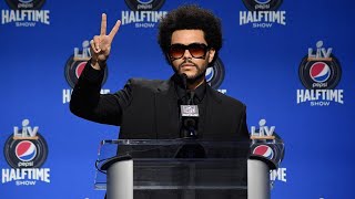 The Weeknd Super Bowl LV Press Conference [upl. by Quintie]