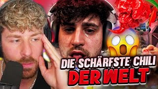 ELI ISST Die SCHÄRFSTE CHILI der WELT amp Kotzt 🥵😱 [upl. by Ibob431]