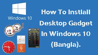 How To Install Desktop Gadgets In Windows 10 2020 Free [upl. by Itoyj]