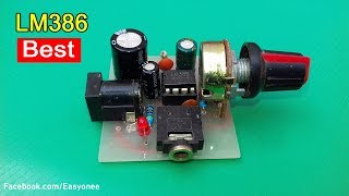 How to Make Audio Amplifier using LM386  LM386 Audio Amplifier 12v [upl. by Nodnerb822]