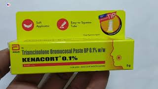 Kenacort 01 Oral Cream  Triamcinolone 01  Cream  Kenacort 01 Cream Uses Benefits Review [upl. by Muir]