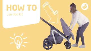 MaxiCosi  Lila stroller  How to use duo kit [upl. by Eixela]