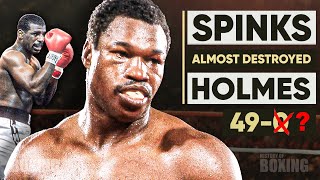 When Michael Spinks ALMOST DESTROYED Larry Holmes It was unforgettable [upl. by Huldah836]