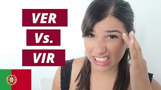 Portuguese Verbs  Ver vs Vir made EASY [upl. by Siraf]