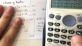 Cómo RESOLVER ECUACIONES con tu CALCULADORA CASIO [upl. by Gorga]