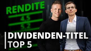 DividendenEinkommen Top 5 der besten Aktien für dein Portfolio [upl. by Keegan]