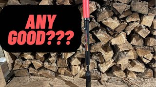 Slide hammer wood splitter vs axe vs maul [upl. by Akehsat995]