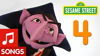 Sesame Street Number 4 Number of the Day [upl. by Linker401]