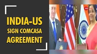 5W1H IndiaUS sign historic COMCASA agreement [upl. by Ynelram]