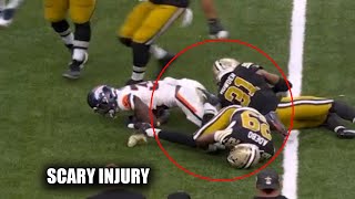 Paulson Adebo Suffers Scary Leg Injury vs Broncos Carted Off [upl. by Mallen]