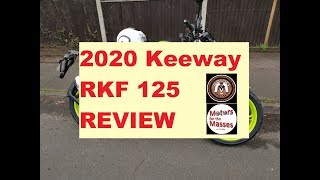 REVIEW 2020 Keeway RKF 125 NEW Version [upl. by Annaiuq]