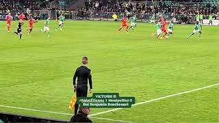 Match Saint Étienne 1 Montpellier 0 But de Binjamin Bouchouari le 23 Novembre 2024 [upl. by Kellia314]